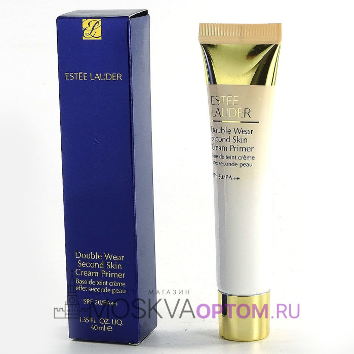 Разглаживающий кремовый праймер для лица Estee Lauder Double Wear Second Skin Cream Primer SPF 20, 40 ml