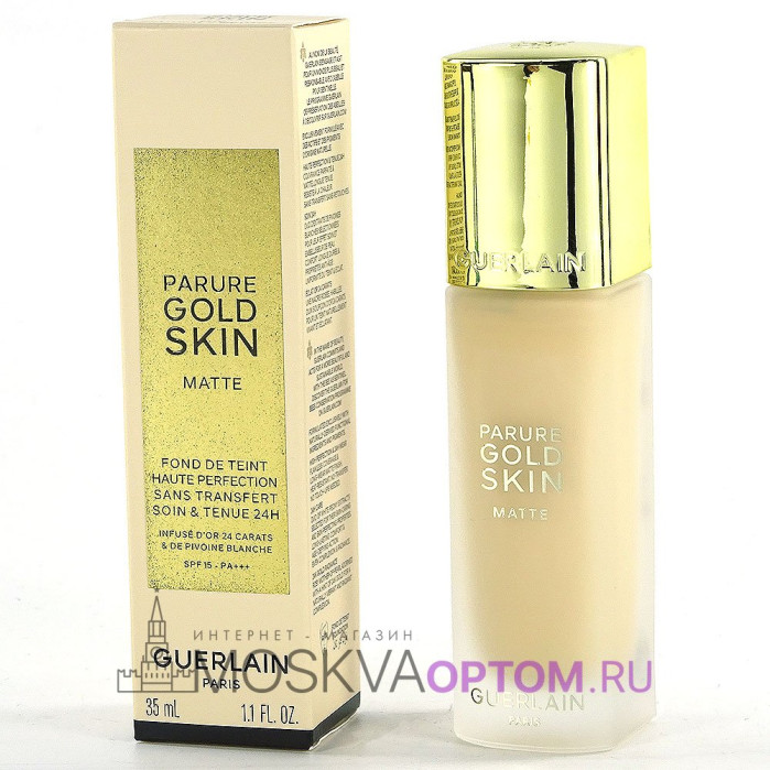 Матовое тональное средство Guerlain Parure Gold Skin Matte SPF 15-PA+++, 35 ml