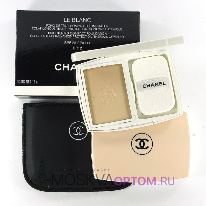 Тональная основа Chanel Le Blanc Brightening Compact Foundation SPF25 / PA+++ (тон BR12)