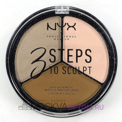 Палетка для контурирования NYX 3 Steps To Sculpt (номер 01)
