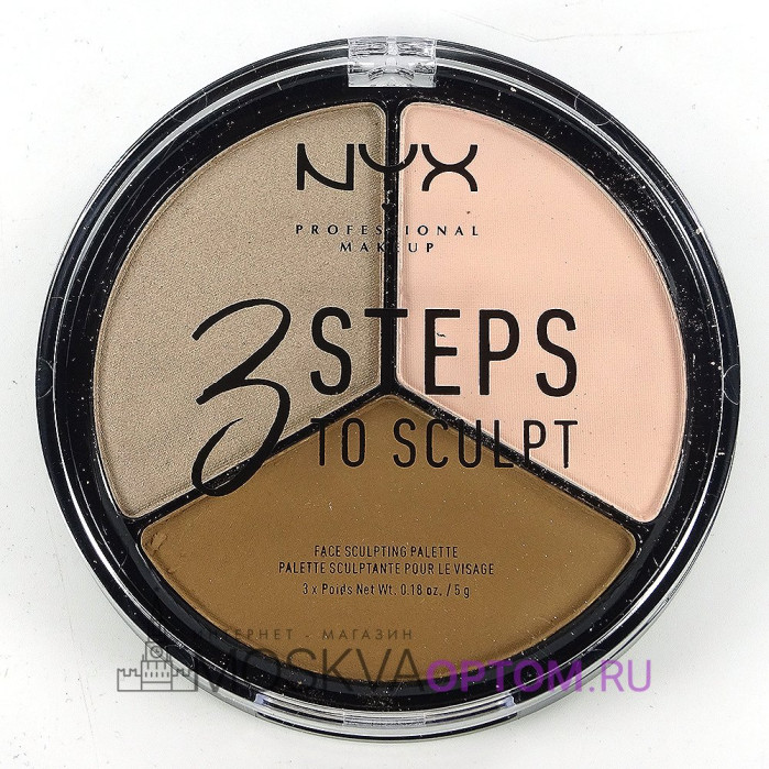 Палетка для контурирования NYX 3 Steps To Sculpt (номер 01)