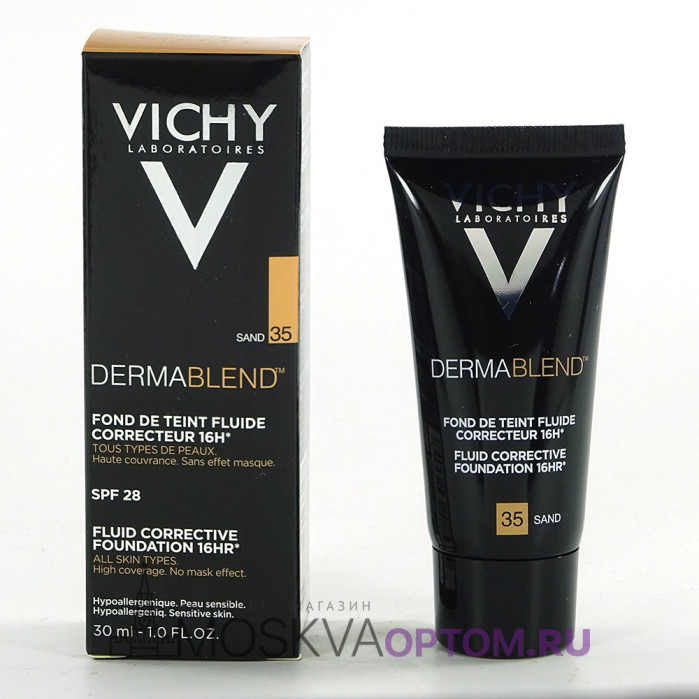 Корректирующий тональный флюид Vichy Dermablend SPF28 тон Sand 35, 30 ml