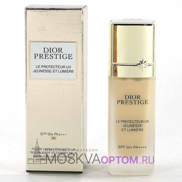 Тональный флюид Dior Prestige Le Protector UV Jeunesse et Lumière SPF 50+ PA++++, 30 ml (тон 00)
