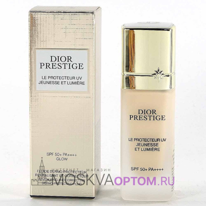 Тональный флюид Dior Prestige Le Protector UV Jeunesse et Lumière SPF 50+ PA++++, 30 ml (тон Glow)