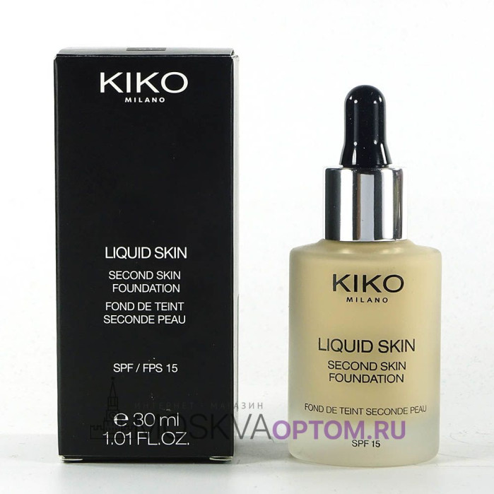 Тональная основа Kiko Milano Liquid Skin SPF/FPS 15 (тон WB15)