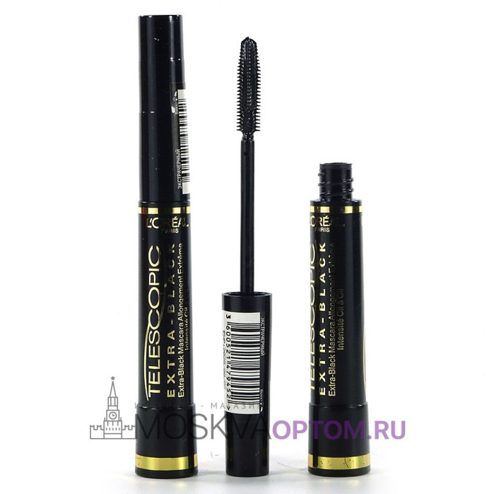 Тушь для ресниц Loreal Telescopic Extra-Black, черный