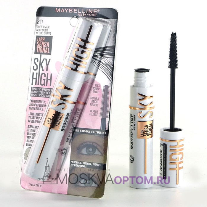 Тушь для ресниц Maybelline New York Sky High, черный