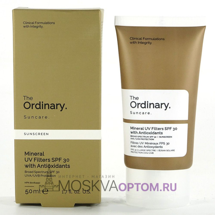 Солнцезащитный крем The Ordinary Suncare Sunscreen Mineral UV Filters SPF 30 with Antioxidants