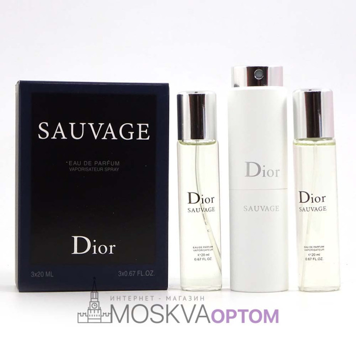 Christian Dior Sauvage мужской 3х20ml