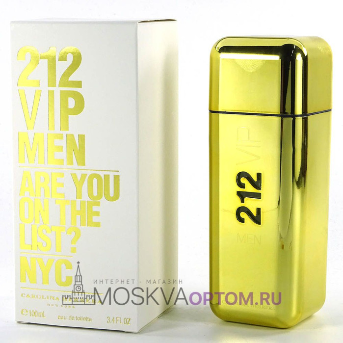 Carolina Herrera 212 VIP Men Gold Edt, 100 ml