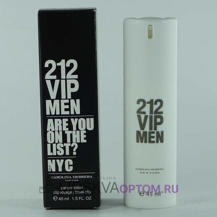 Мини парфюм Carolina Herrera 212 VIP Men Edp, 45 ml