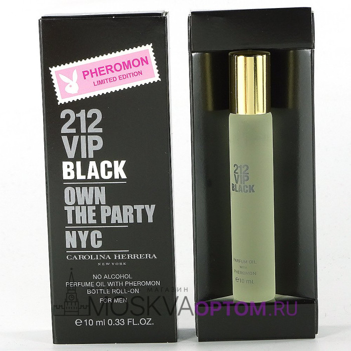 Духи с феромонами (масляные) CAROLINA HERRERA 212 Vip Black Own the Party NYC, 10 ml