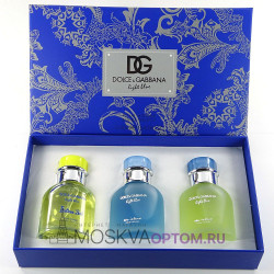 Подарочный набор Dolce and Gabbana Light Blue HOMME  (3 шт по 30 мл)