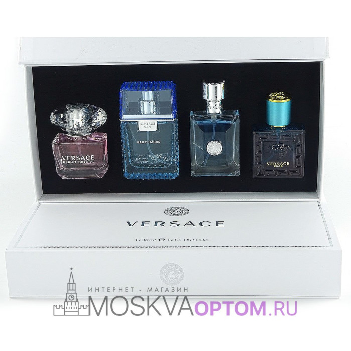 Парфюмерный набор Versace 4 в 1 Edp, 30 ml