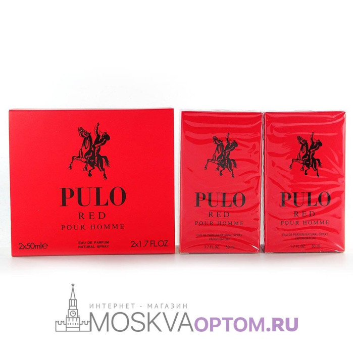 Набор Pulo Red Pour Homme Edp, 2x50 ml