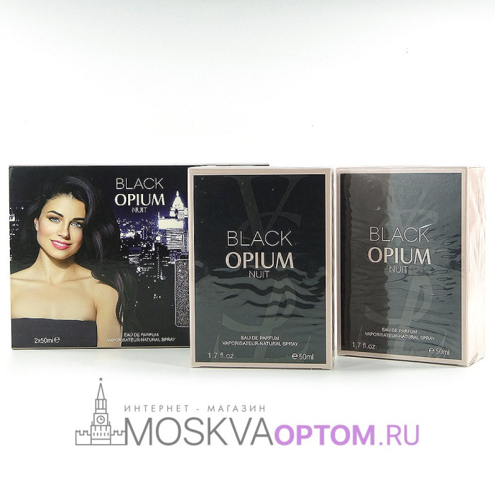 Набор Yves Saint Laurent Black Opium Nuit Edp, 2x50 ml