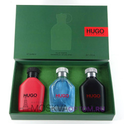 Подарочный набор духов Hugo Boss 3 по 40 мл (зеленая коробка)