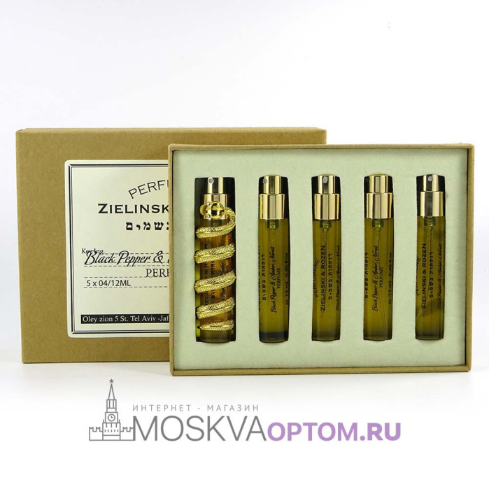 Подарочный набор парфюма Zielinski & Rozen Black Pepper & Amber, Neroli Edp, 5 х 12 ml