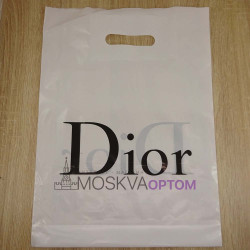 Полиэтиленовый подарочный пакет Dior (40*30)