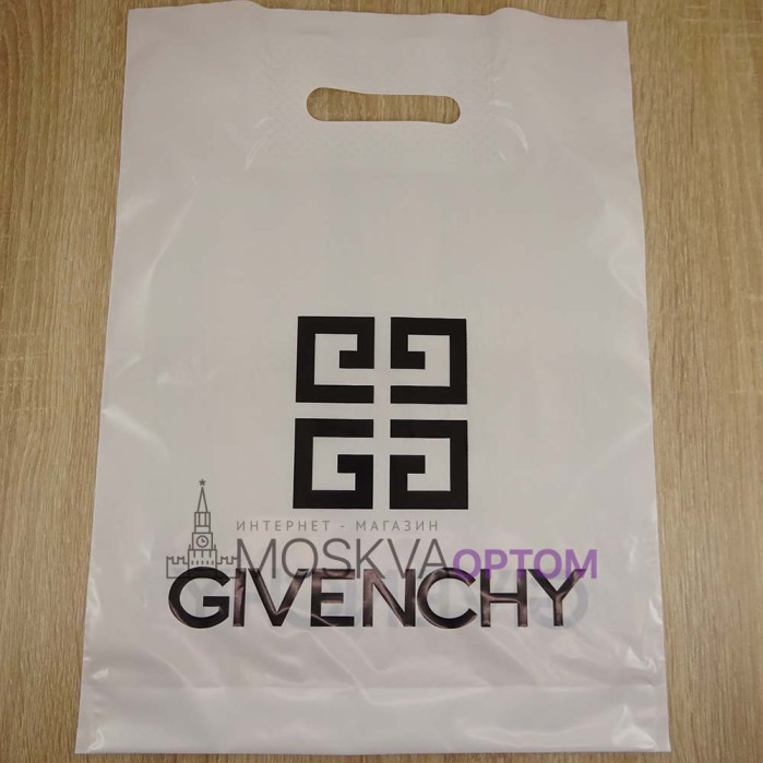 Полиэтиленовый подарочный пакет Givenchy (40*30) оптом