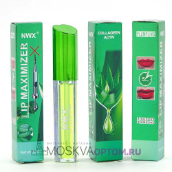 Блеск для увеличения губ с экстрактом алоэ NWX Lip Maximizer Collagen Activ