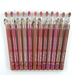 Набор матовых карандашей для губ Sparcli Waterproof Lipstick Pencils (12 шт)