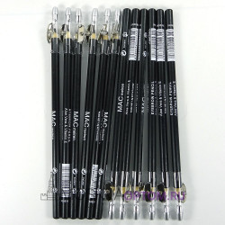 Набор черных карандашей MAC для глаз и бровей (12 шт)