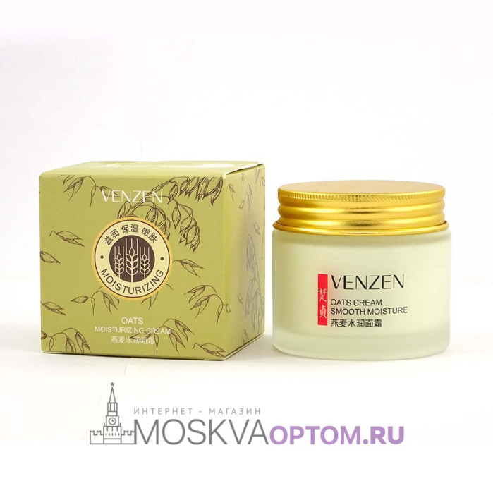 Увлажняющий крем для лица с экстрактом овса Venzen Oats Cream