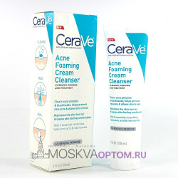Крем-пенка против акне CeraVe Acne Foaming Cream Cleanser 150 ml