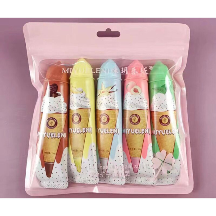 Набор кремов для рук с ароматом мороженого Miyueleni Hand Cream A (5 шт)