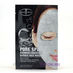 Пузырьковая тканевая маска с бамбуковым углём Aichun Beauty Pore Spa