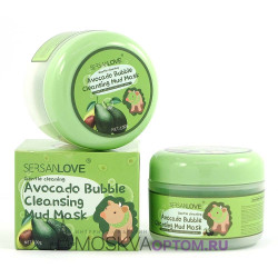 Пузырьковая маска SersanLove Avocado Bubble Cleansing Mud Mask