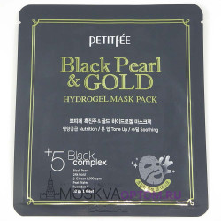 Тканевая маска с черным жемчугом Petitfee Black Pearl & Gold Mask 
