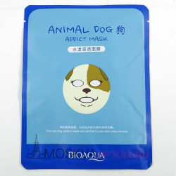 Тканевая маска для лица BioAqua Animal Dog Addict Mask