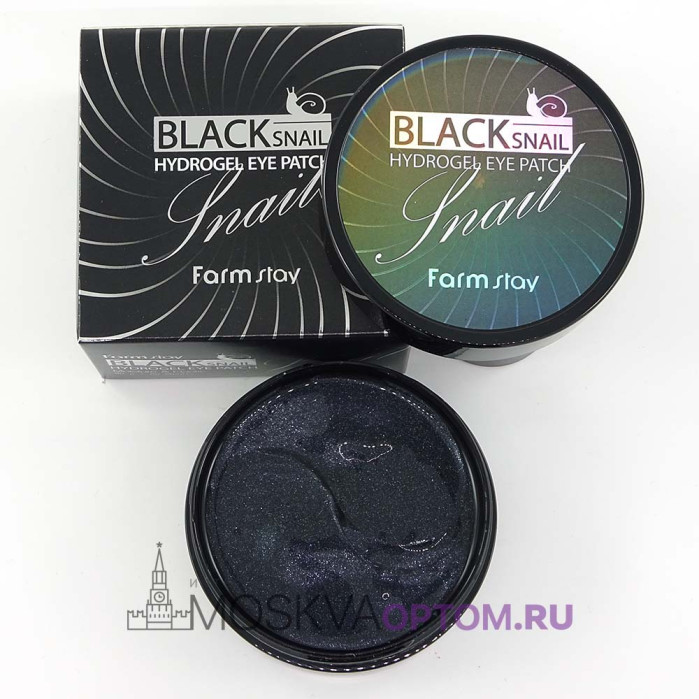 Гидрогелевые патчи для глаз с муцином черной улитки FarmStay Black Snail Hydrogel Eye Patch