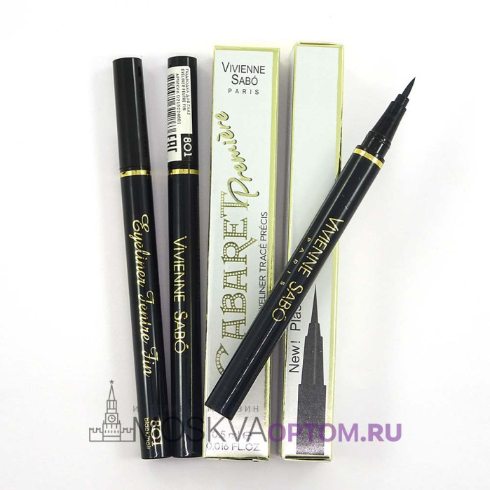 Подводка- фломастер для глаз Vivienne Sabo Cabaret Premiere Feutre Fin Eyeliner 801 черная