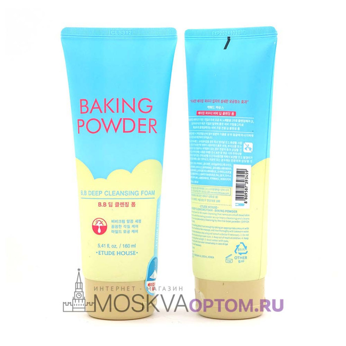 Пенка для умывания и глубокой очистки Etude House Baking Powder с содой 160 мл