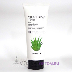 Пенка для умывания Tony Moly Clean Dew Aloe Foam Cleanser 180 ml