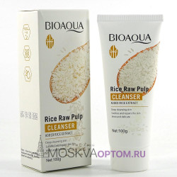 Пенка для умывания Bioaqua Rice Raw Pulp Cleanser с экстрактом риса