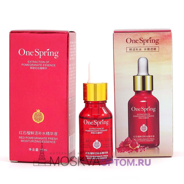 Омолаживающая сыворотка для лица с экстрактом граната One Spring