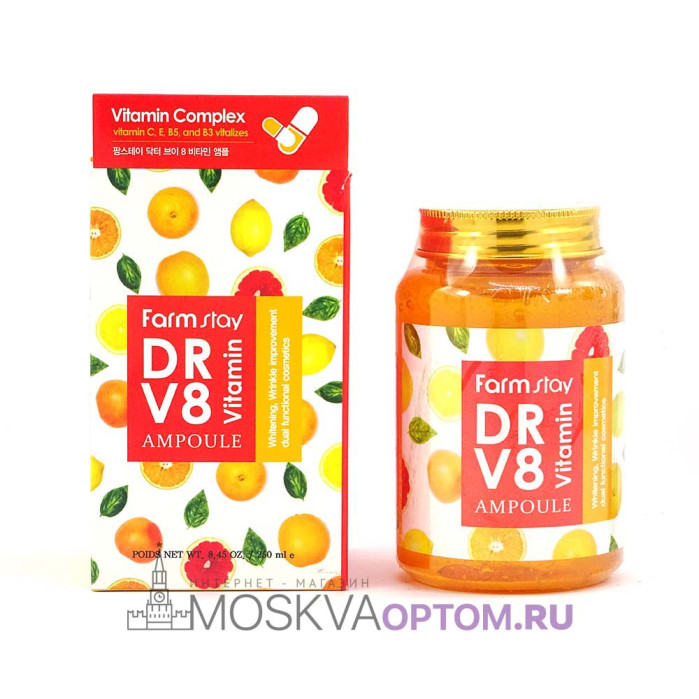 Многофункциональная витаминная сыворотка Farmstay Dr.V8 Vitamin Ampoule