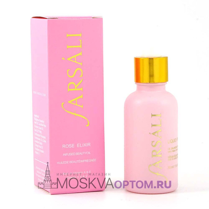 Сыворотка- праймер для лица Farsali Rose Elixir Infused Beauty Oil (в розовой упаковке)