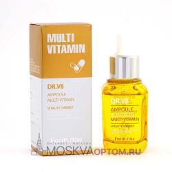 Ампульная мультивитаминная сыворотка FarmStay DR.V8 Ampoule Solution Multi Vitamin