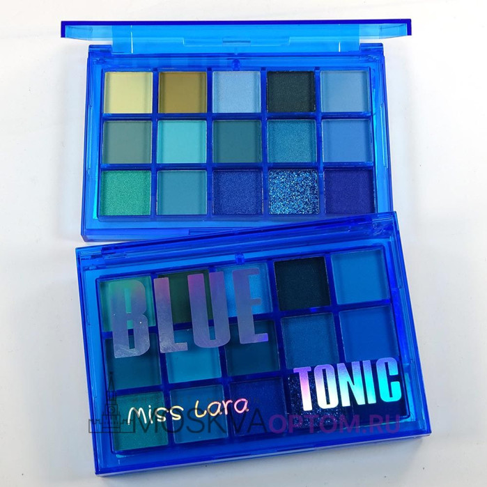 Палетка теней для век Miss Lara Blue Tonic 15 colors