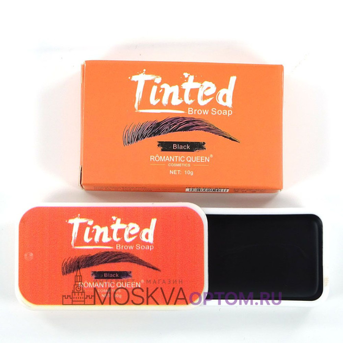 Гель-фиксатор для бровей Romantic Queen Tinted Brow Soap Black
