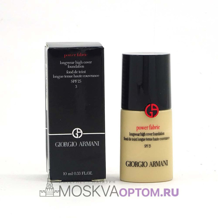 Стойкий тональный крем для лица Giorgio Armani Power Fabric SPF 25 (тон 03)