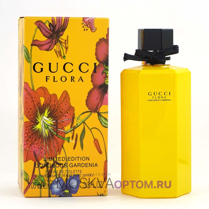 Gucci Flora Gorgeous Gardenia Limited Edition Edt, 100 ml в желтой упаковке  