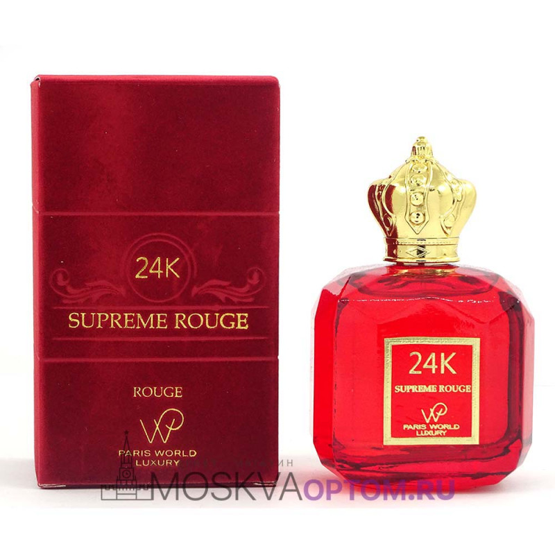 Luxury 24k supreme rouge. Paris World Luxury 24k Supreme. Paris World Luxury 24k Supreme rouge EDP, 100 ml (Luxe премиум). Духи 24k Supreme rouge Paris World Luxury. Духи Supreme rouge 24k.