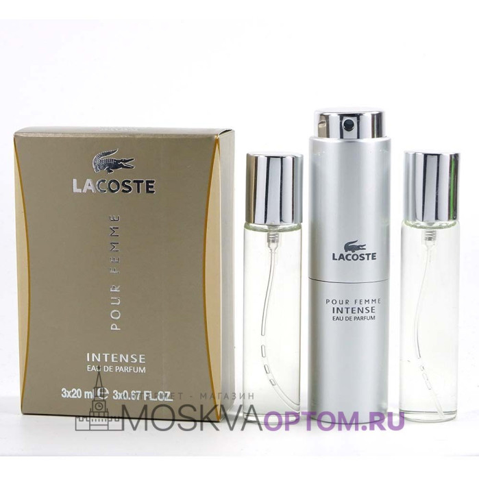 Lacoste Pour Femme Intense женский 3х20 ml