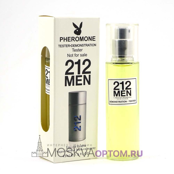 Парфюм с феромоном Carolina Herrera 212 Men 45 ml TESTER (без упаковки)